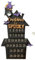 Halloween Adventskalender 2023 Kalender Urlaub Party Countdown Ornament Halloween Tischdekoration (1-Schwarz, Einheitsgröße)