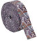 BENECREAT 9.5 Yards Bedrucktes Gurtband, 38 mm Polyester-Jacquard-Gurt Gestreift Dreieckig Zum Nähen, Bunt Gewebtes Band Für Bekleidungszubehör