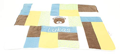 Steffi's Nähkiste Personalisierte handgemachte Produkte (X Patchworkdecke Jungen 100x80)