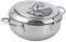 FELTECHELECTR Controllable Temperature Deep Fryer with Flip Lid Stainless Steel Cooking Pot for Gas and Induction Stoves Lightweight Home Kitchen Essential