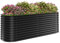 Xbro Hochbeet Metall 240x80x80 cm, Ovales Hochbeet Metall für Garten, Stabiles Gartenbeet für Gemüse, Kräuter & Blumen Ohne Boden, Schwarz