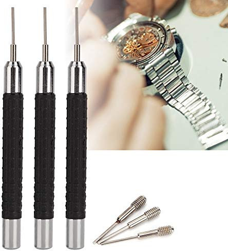 3 Pines de Conexión del Perno de Extracción de Aleación para la Banda del Reloj, Herramienta de Reparación de Relojes.