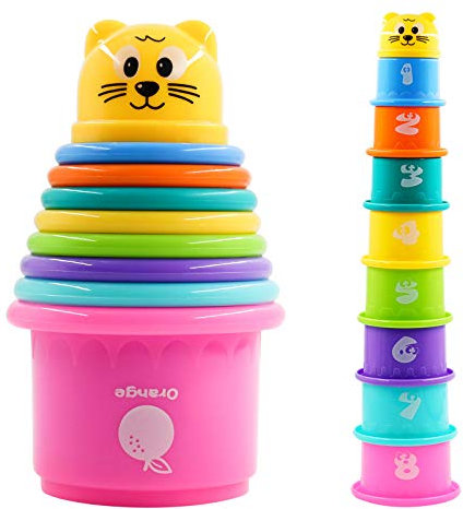 PHYLES Jouet Cubes Empilables bébés, Tasses à Empile, Gobelets Gigognes Jouets éducatifs Enfant Premier Age Jeux Educatif