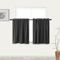 KOUFALL Kitchen Curtains 36 Inch Length,Dark Grey Rv Curtains Blackout Privacy Insulation Rv Window Shade Blinds for Motorhome Inside Camper Windows,34x36