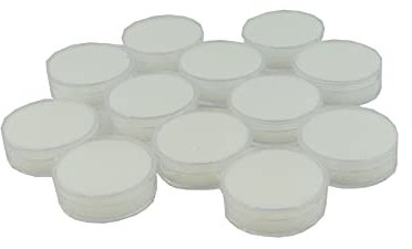 Pack of 12 Gem Pots Earrings Rhinestone Gems Acrylic Nails Caviar Beads Nail Art (White Large Gem Pots)