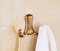 Robe Hooks Dual Hooks Metal Gold Clothes Hook Towel Bag Caddy Hangers Door Hook Wall Mounted Bathroom Accessory Coat Hook,Rose Golden