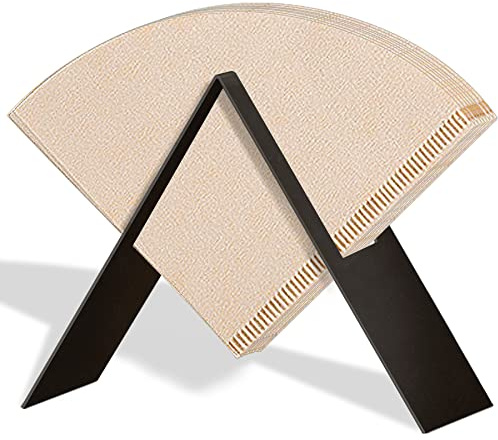 LINES ARTE Black Cone Metal Coffee Filter Holder Storage