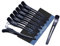8 Stück Haarklammern Friseurbedarf ● Haarclips zum Stylen und Schneiden ● Hair Clip mit Silikonband ● Abteilklammern Friseur ● Haarklammern Klein für Dickes & Dünnes Haare(schwarz)