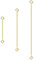 ALEXCRAFT Kettenverlängerung Gold, Doppel Kettenverlängerung Gold für Halskette Armband Fußkette, Halskette Ketten Verlängerung Verschluss, Doppel Kettenverschluss Verlängerungsketten 2 4 6 Zoll