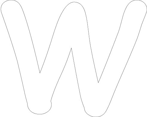 Kleckerliese Buchstaben Aufkleber 20 cm Einzel – seidenmatte Alphabet Sticker A–Z für Kinderzimmer, Wand, Tür, Möbel & Auto – selbstklebend & konturgeschnitten – W – Farbe Weiß