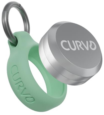 CURVD Premium Carrying Case - Durable Travel Keychain Container, Waterproof Holder for Earplugs, Pills, Coins Compatible with Loop, Eargasm & Vibes, Mini Purse Pill Box Container (Mint)