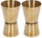 Edelstahl Doppelkopf Cocktail Jigger Gold Wein Jigger Bar Messbecher Restaurant Party (Gold 15/30 ml)