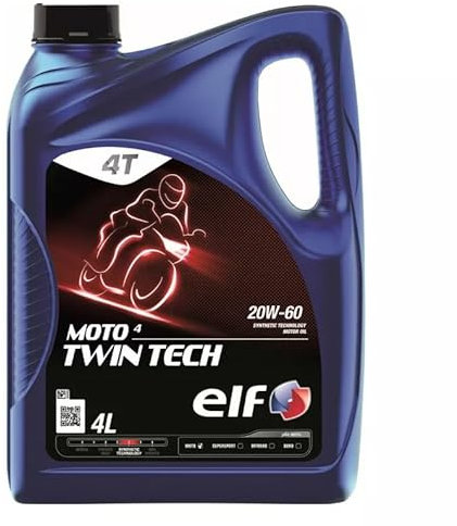 TERAM LOISIRS Elf Moto 4 Twin Tech 20W60 / 20 W 60 / Kanister 4 Liter