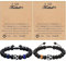 DKDDSSS 2 PCS Fussball Armband Geschenke für Jungen, Fußball Perlen Schmuck Geschenke, Fußball Geschenke, Geburtstag Geschenke Für Sohn, Teenager Männer, Papa, Freund, Ehemann, Bruder