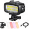 AKASO Unterwasserlichter Tauchlicht 700LM Dimmbar Wasserdichtes LED-Videolicht 40m, DREI Lichtmodi und Eingebauter wiederaufladbarer 1900mAh Akku, Kompatibel Für AKASO/Gopro