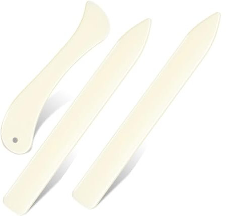Curved and Straight Bone Folders - 3PCS Paper Creaser Set Scoring Tool,Bone Folder for Paper Folding - Paper Scoring Tool for Folding Paper Crafting Scrapbooking,for Paper Leathercrafts Bookbinding