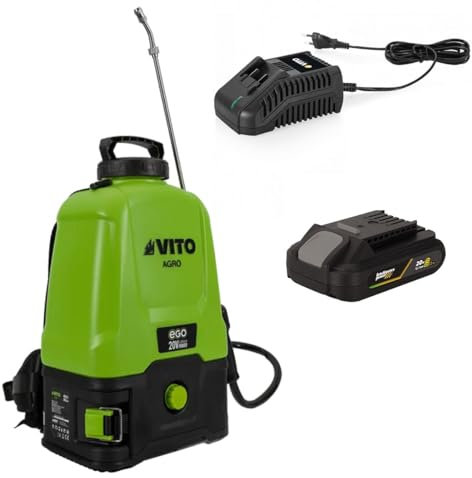 VITO -Pulvérisateur à Batterie 20V - 5bar 16L + Batterie Lithium 2Ah + Chargeur Végetaux Jardin toitures