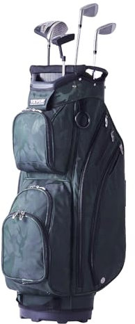 VEVOR Golf-Cart-Tasche mit 14-Wege-Organizer-Unterteilung Oben, 91,4 cm (36 Zoll) 11 Taschen, Premium-Nylon-Cart-Tasche, langlebige Golftaschen mit Griffen