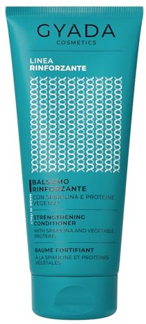 GYADA COSMETICS, Stärkender Conditioner mit Spirulina, mit restrukturierender und stärkender Wirkung, für sprödes Haar, stimuliert das Nachwachsen der Haare, 200 ml