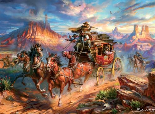 Buffalo Games - Blend COTA - Wild Wild West - 1000 Piece Jigsaw Puzzle for Adults - Challenging Puzzle Perfect for Game Nights - Finished Size is
