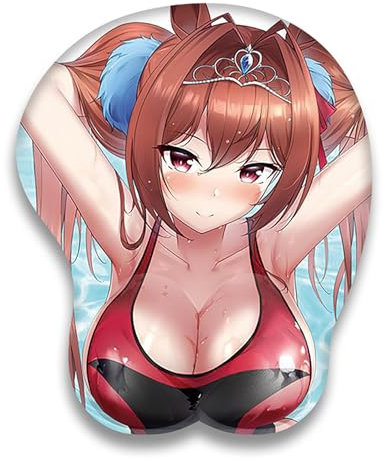 ELLENNE - Tapis de souris 3D en gel avec support pour poignet - GAMING MANGA ANIME JAPAN (Dessin 09)