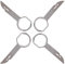 Amusingtao 4pcs Radio Release Keys, 6mm x 68mm Radio Removal Tool Key Tools with Easy Grip Handles, Radios Removal Tool Key Tools