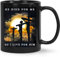 HilihoHaven Christian Inspirational Ceramic Mug “He Died for Me So I Live for Him” Religious Gift for Easter Christmas Baptism 11OZ Dishwasher Safe Faith Based Cup with Fade-Resistant Print (Black)