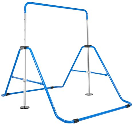 Turnstange für Kinder, Faltbare Turnstange für Innen- und Außenbereich, höhenverstellbar von 89-131 cm, 150 kg Belastbarkeit, für 3-6 Jahre alte Kinder