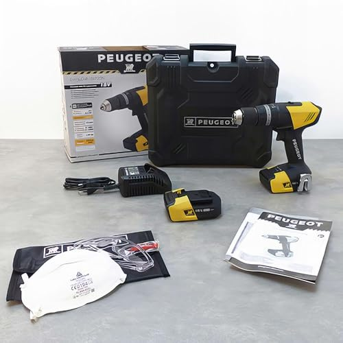 EnergyDrill-18VP20N Perceuse à Percussion 18 V avec 2 batteries 2, 0Ah - Couple 63 Nm