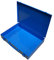 ADB 88500 Sortimentskasten Sortierkasten 33x23x5 cm Blau Metallbox Kleinteilemagazin