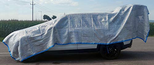 Toile de Protection Solaire en Aluminium/bâche de Protection Solaire Callieway® «Sun-Flash » (XL (3,5 m x 6 m))