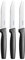 Fiskars Set di coltelli da tavola, 3 pezzi, Functional Form, Acciaio inox/Plastica, Nero, 1057562