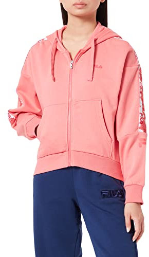 FILA Giacca con Cappuccio Bercher, Tea Rose, L Donna