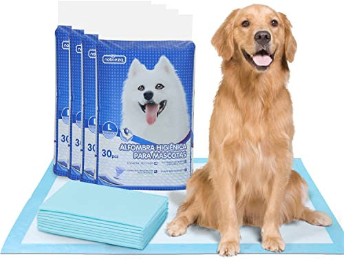 Nobleza - 120 x Empapadores Perros Alfombrilla higiénica de Entrenamiento para Perros. Ultraabsorbente 90cm*60cm Azul
