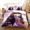 YEOL Anime Demon Slayer Bettbezug-Set Bettwäsche-Set für Mädchen Jungen Geschenk Kinder Bettwäsche (Mädchen, 135x200cm+80x80cmx2)