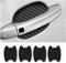 CGEAMDY 4PCS Universal Carbon Fiber Anti-Scratches Auto Door Handle Protective Film, Paint Cover Guard Stickers Fit for Most Car Handles (Black)