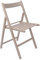 Harbour Housewares Beech Wood Folding Chair - Dove Grey - 1x - Wooden Garden Chair Outdoor Seating Deck Chairs Lightweight Foldable Dining Patio Furniture