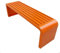 Wetterfest Sitzbank, Gartenbank Sitzbank Parkbank, Sitzbank Gartenmöbel, Rückenfreie Gartenmöbel Bank, Rückenfreie Ruhebank, Hinterhof, Ideal für Draußen und Drinnen ( Color : Orange , Size : 120cm/27