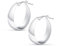 Amberta Damen 925 Sterling Silber Dicke Ohrringe: Silber Dicke Ohrringe 20 mm