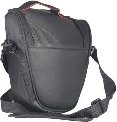 MaD Cameras Padded DSLR Camera Bag - Compact Shoulder Carry Case for Digital SLRs - Compatible with Canon EOS & Accessories, Water-Resistant with Strap & Belt Loop - Medium/Small Camera Bag