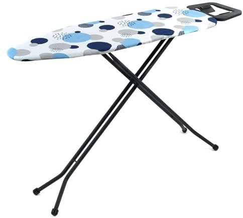 Beldray Swift Ironing Board – Collapsible, Lightweight Folding Ironing Table, 97 x 34cm Surface, 4 Adjustable Heights, Thick Felt Underlay For A Smooth Press, 100& Cotton Cover, 117 x 35cm