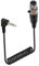 RIIEYOCA Mini XLR de 4 Pines a 3,5 mm TRS Cable en Espiral Corto, 90 Grados 1/8 pulgadas Jack TRS Macho a Mini XLR de 4 Pines Hembra Estéreo Micrófono Cable de Audio (50cm/1.65ft, 4Pin)