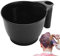 Kit de tinte para el cabello, cuenco ergonómico con marcadores de medición integrados, recipiente resistente y preciso para uso en salón de belleza y teñido en casa, 5.98 x 3.23 x 3.27 pulgadas