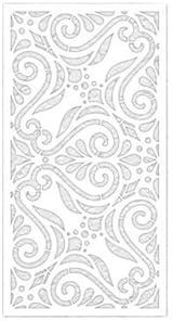 Pochoirs pour peinture murale, Pochoirs muraux for peinture, modèle en plastique damassé for mastic de plâtre, plusieurs tailles(XXL 40cmX80cm - B)