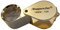 Augusta Uhrmacherlupe Taschenlupe Lupe Ø 18 mm 10-Fach goldfarben
