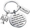AKTAP Porte-clés pour nouvel avocat avec balance de justice et inscription « May You be Proud of The Work That You Do », Porte-clés avocat, 3.0cm