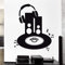 Musik Wandtattoo Kopfhörer Sound Dj Nachtclub Pop Vinyl Sticker Art 57X68Cm