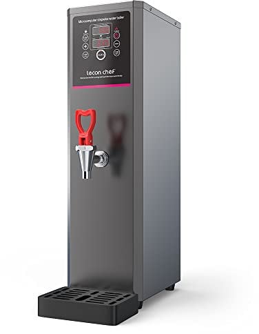 Lecon Heißwasserspender, 15L Kommerzielle Edelstahl Wasserspender 3000 Watt Schnelles Aufheizen Elektrirsch Heißwassermaschine mit Timer Temperaturzeit Anzeigen für Zuhause, Restaurant