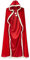 Weihnachten Santa Claus Umhang Kapuzenmantel Rot Samt für Weihnachten Kostüm Party(80cm)
