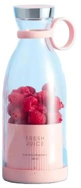 Portable Blender, Fashion Portable Blender for Shakes and Smoothies 11.8 Oz, Magnetic USB Fast Charging Mini Fresh Juice Mixer Bottle, Take It for Traveling, Outdoor, Gym, Office, Cars, Gift -PK